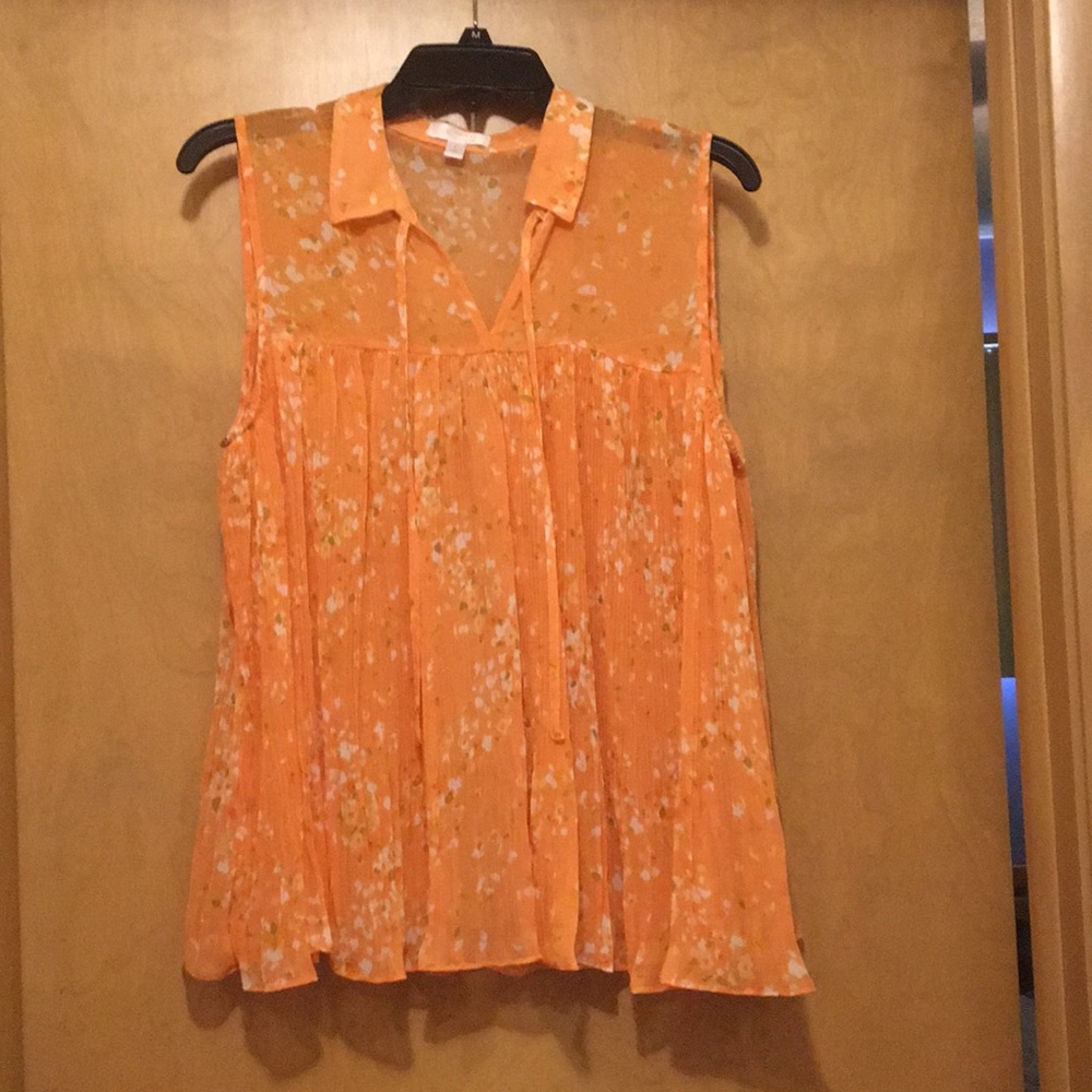 Orange blouse